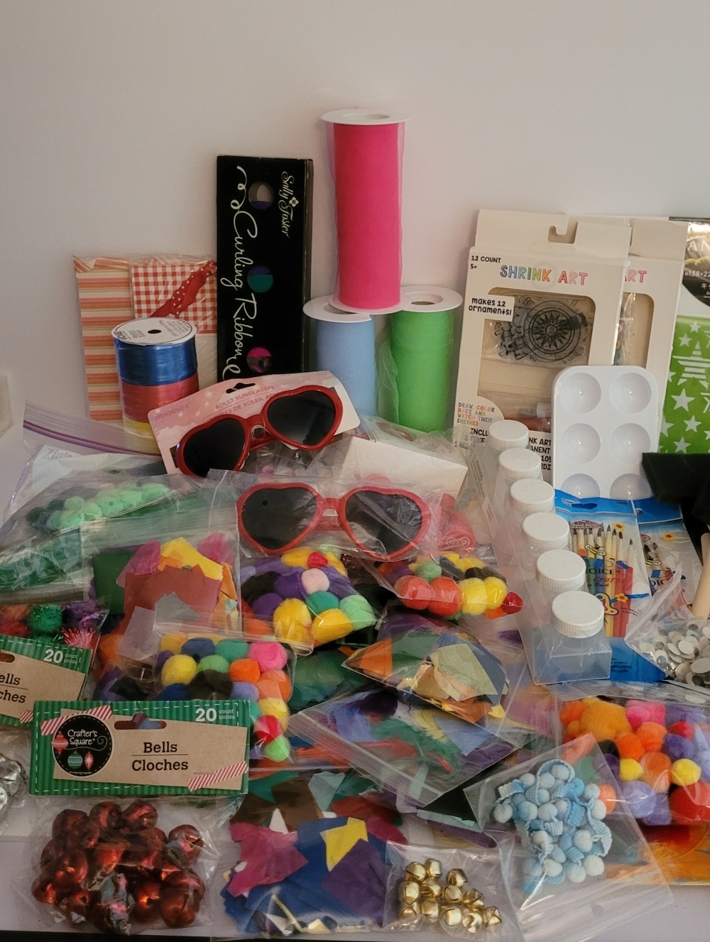 Craft Junk Drawer Lot Random Assorted Craft Items 4+ lbs DIY Creative Summer Fun